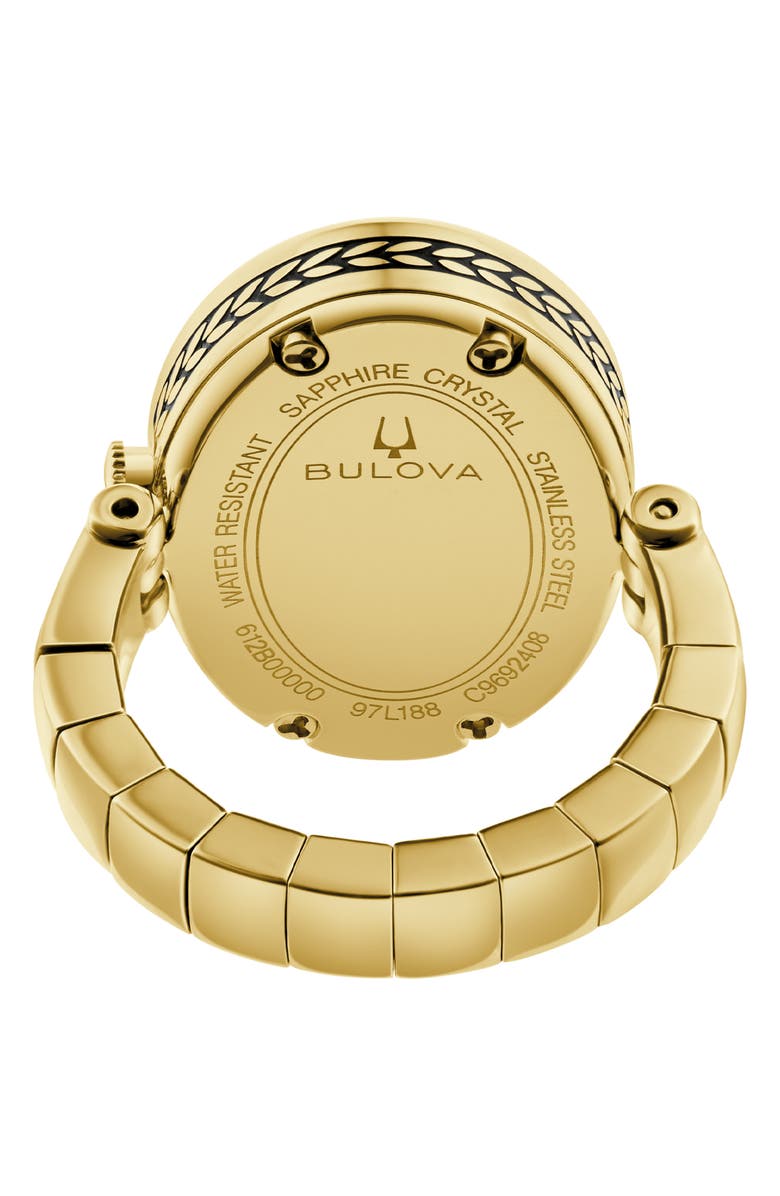 BULOVA Archive Series Art Deco Ring Watch, 17mm x 24mm, Alternate, color, Gold-Tone