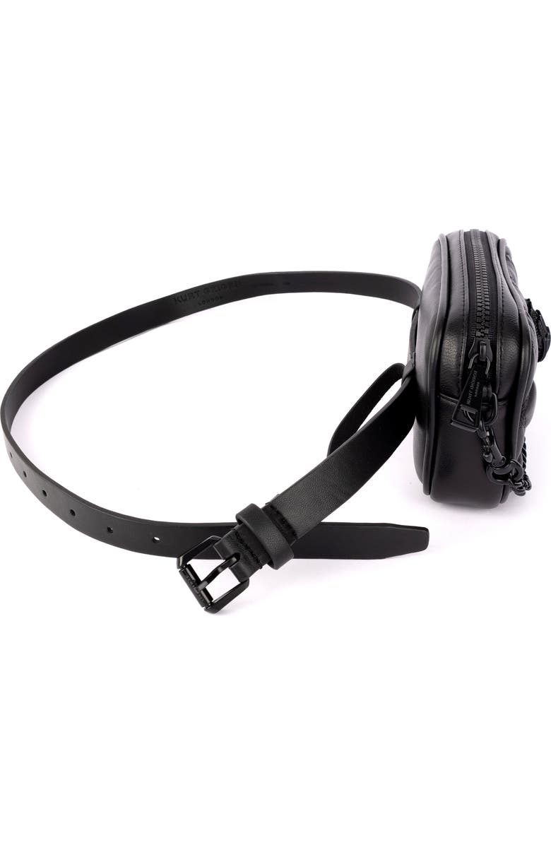 Kurt Geiger London Kensington Drench Quilted Leather Belt Bag, Alternate, color,