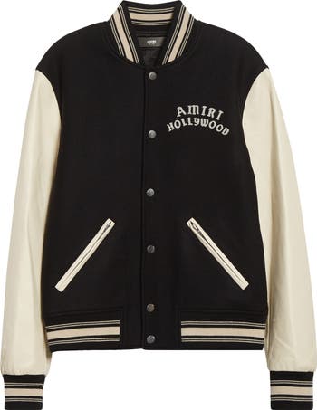 Hollywood Mixed Media Bomber Jacket