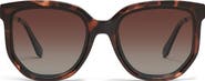 QUAY Coffee Run 53mm Gradient Round Sunglasses
