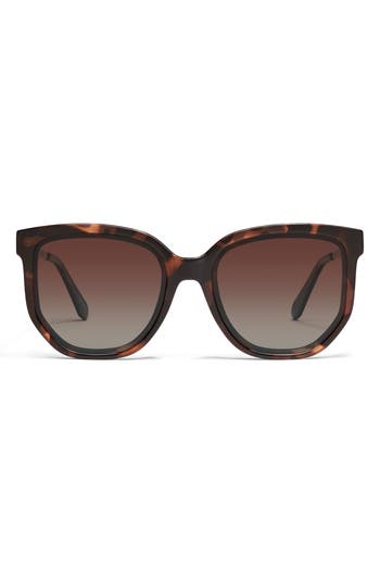 Quay Coffee Run 53mm Gradient Round Sunglasses