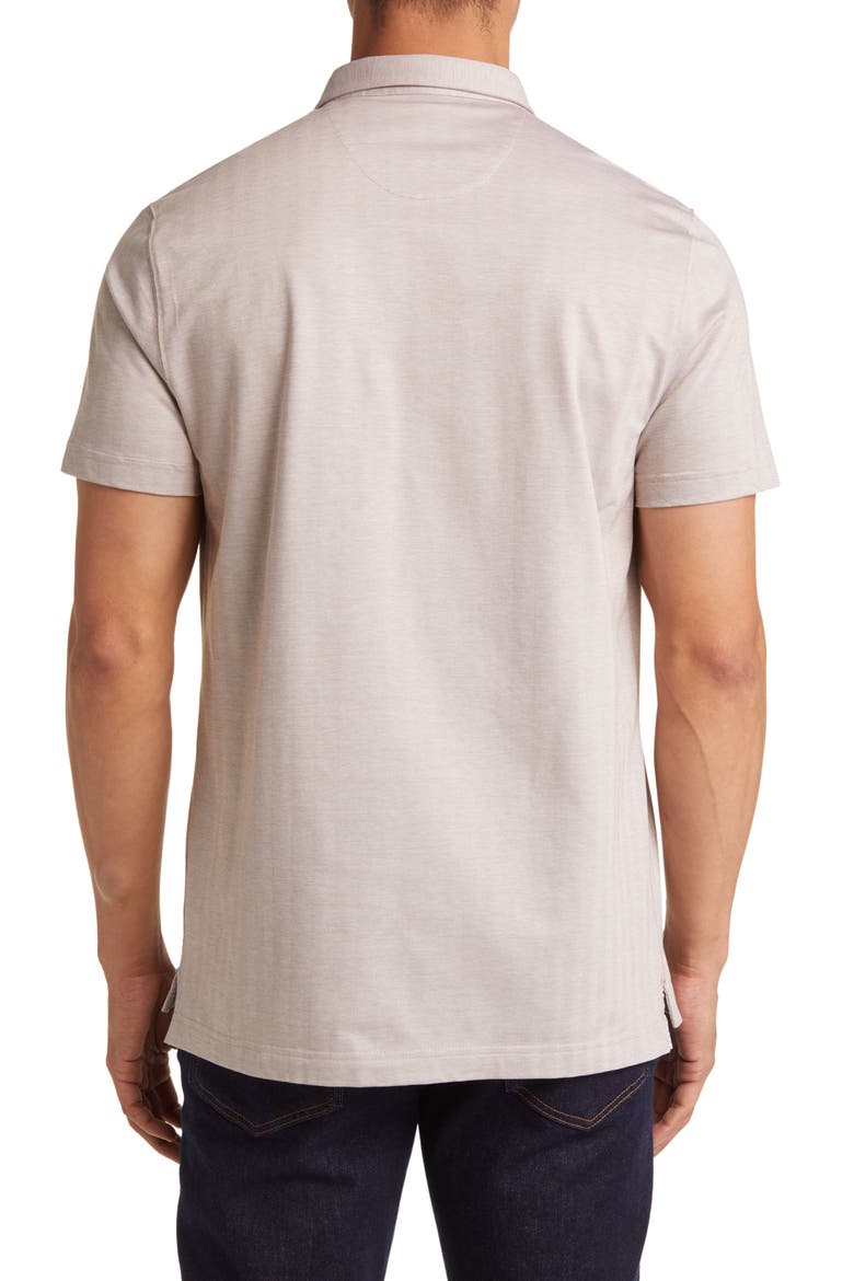 Trim Fit Short Sleeve Polo, Alternate, color, LATTE