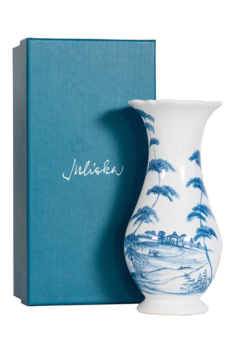 Country Estate 9-Inch Vase, Alternate, color, DELFT BLUE
