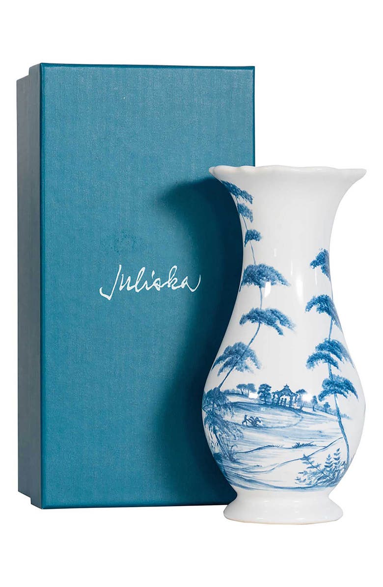 Juliska Country Estate 9-Inch Vase, Alternate, color, Delft Blue