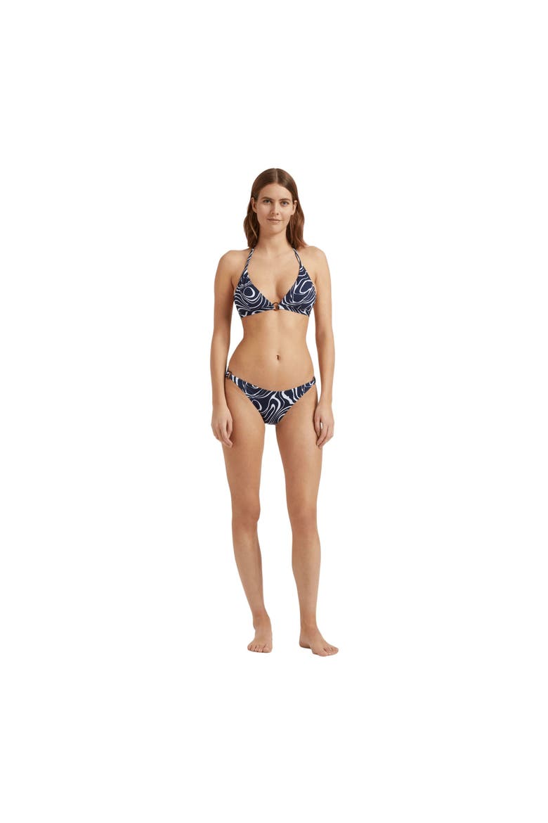 Women Halter Bikini Top Orcas, Alternate, color, navy