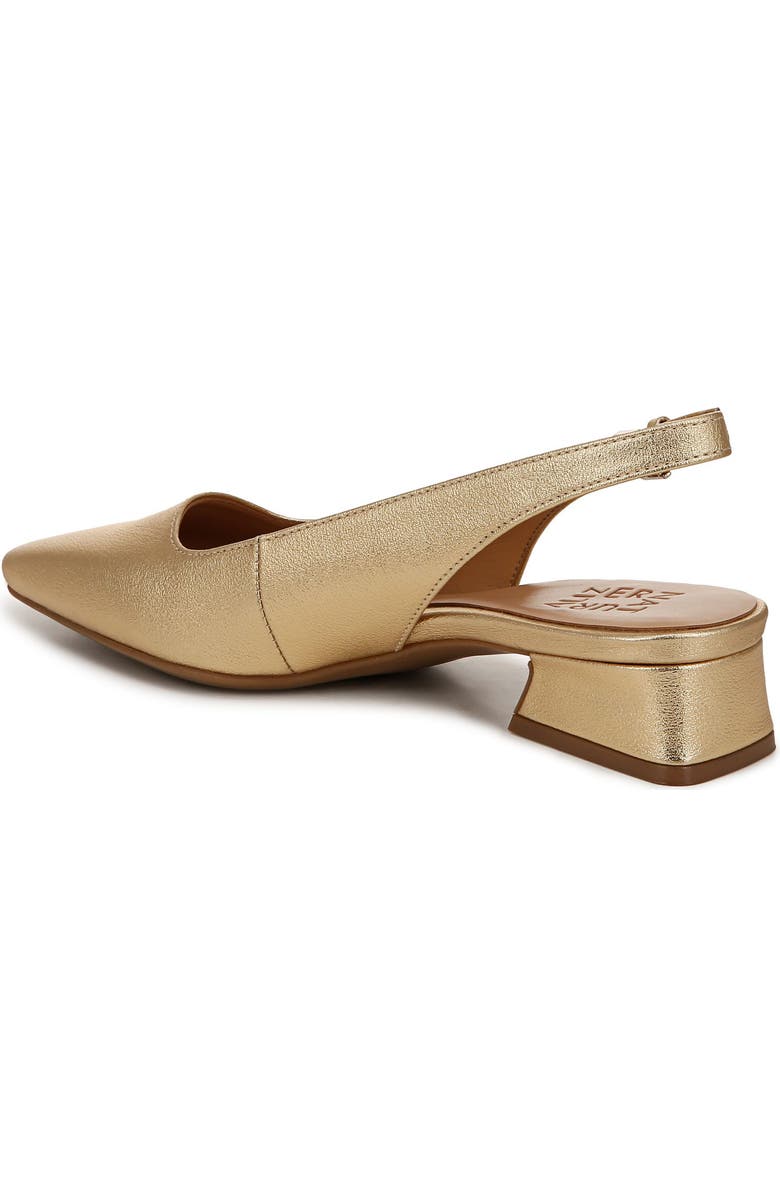 Naturalizer Ginger Slingback Pump, Alternate, color, Dark Gold Faux Leather