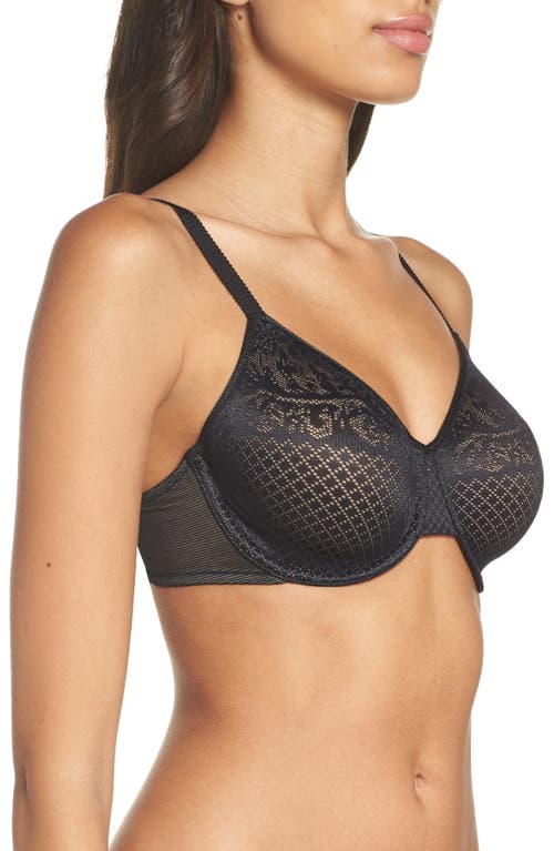 Wacoal Visual Effects Underwire Minimizer Bra In Black
