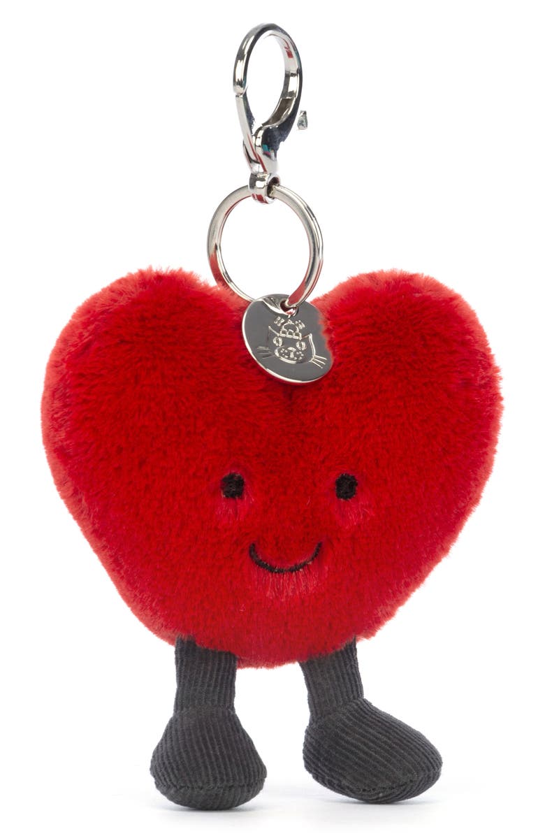 Jellycat Amuseable Heart Bag Charm, Main, color,