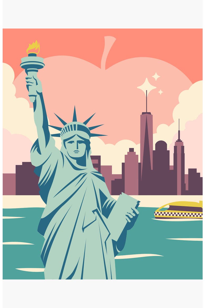 New York State of Mind Paint by Numbers Kit, Alternate, color, Teal / Light Blue