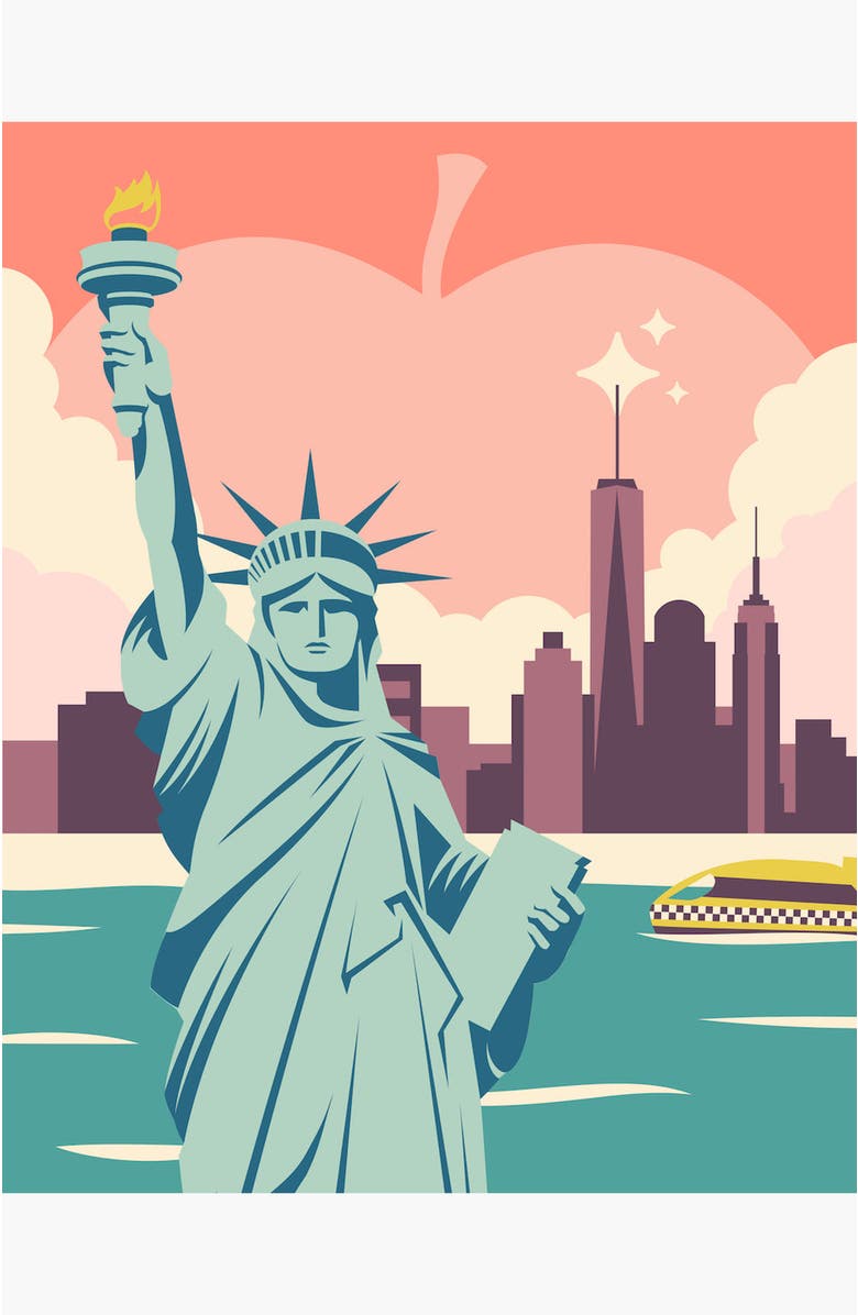 Pink Picasso Kits New York State of Mind Paint by Numbers Kit, Alternate, color, Teal / Light Blue