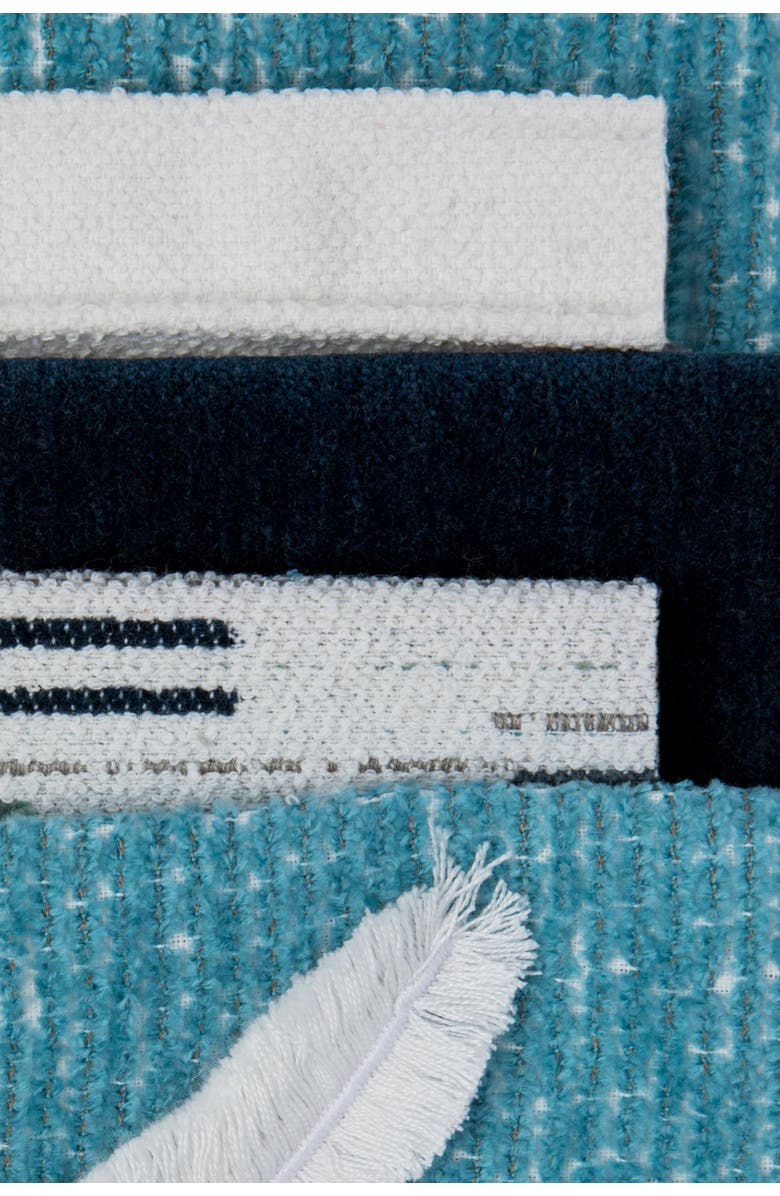 Elaine Smith Continuity Hand Pleated Boucle Indoor & Outdoor Woven Accent Pillow, Alternate, color, Shell