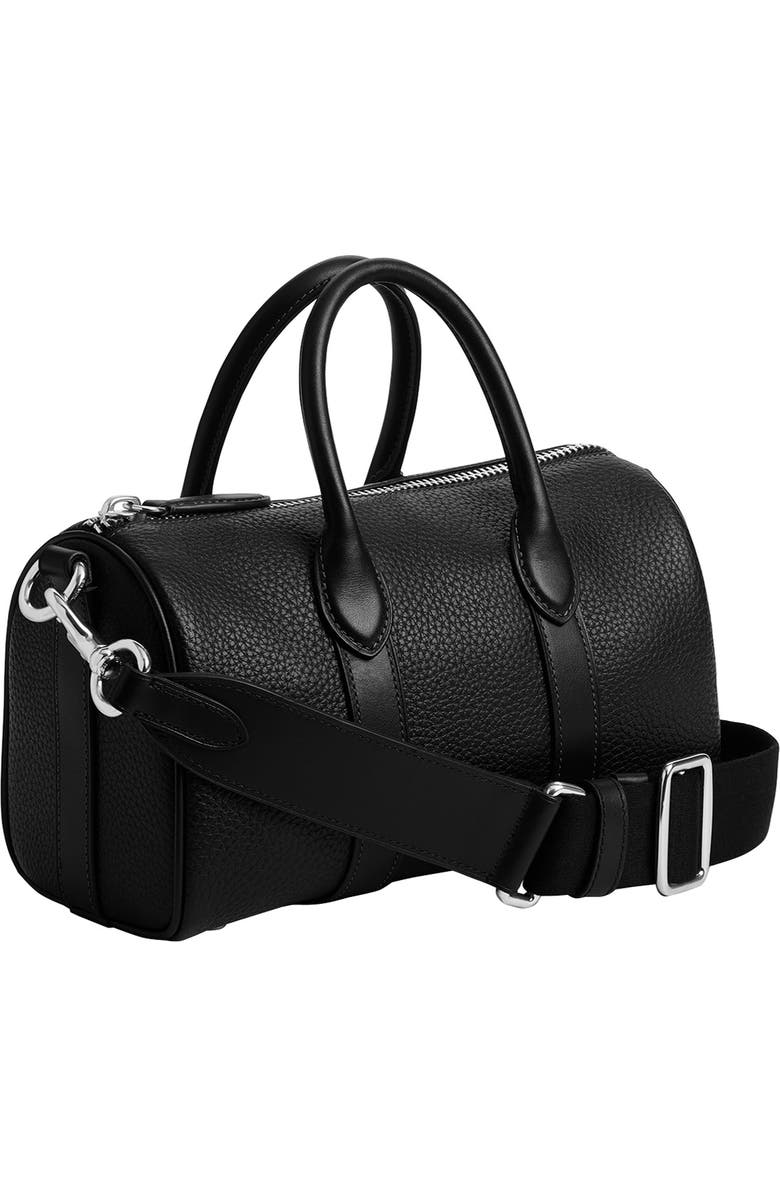 COACH Compass Signature 25 Leather Duffle Bag, Alternate, color, Black