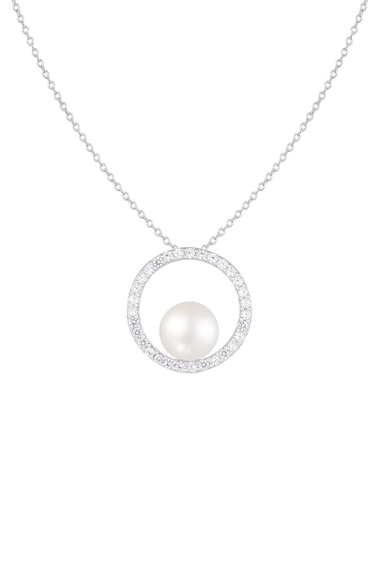 SPLENDID PEARLS Freshwater Pearl Pendant Necklace, Main, color, 