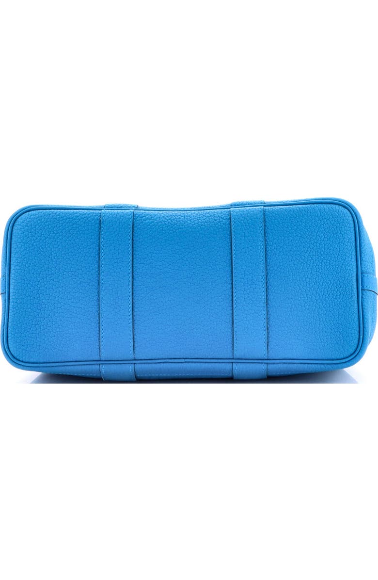 Pre-Owned Hermes Garden Party Tote Leather 30, Alternate, color, Bleu Zanzibar