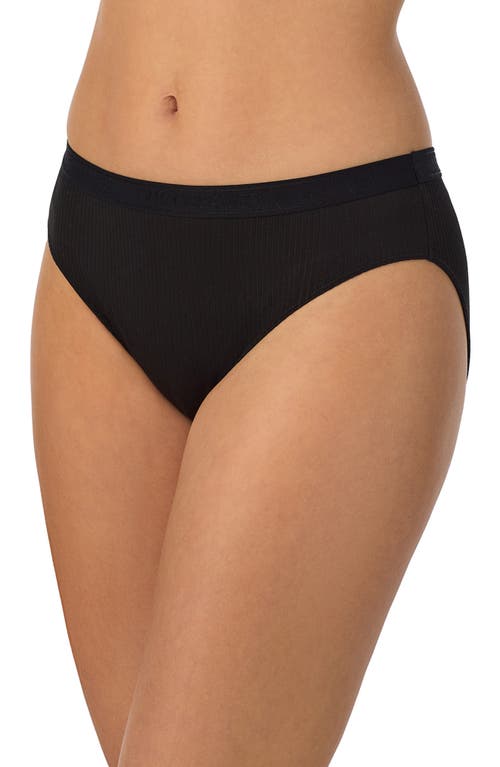 On Gossamer Cabana Cotton Rib Bikini In Black