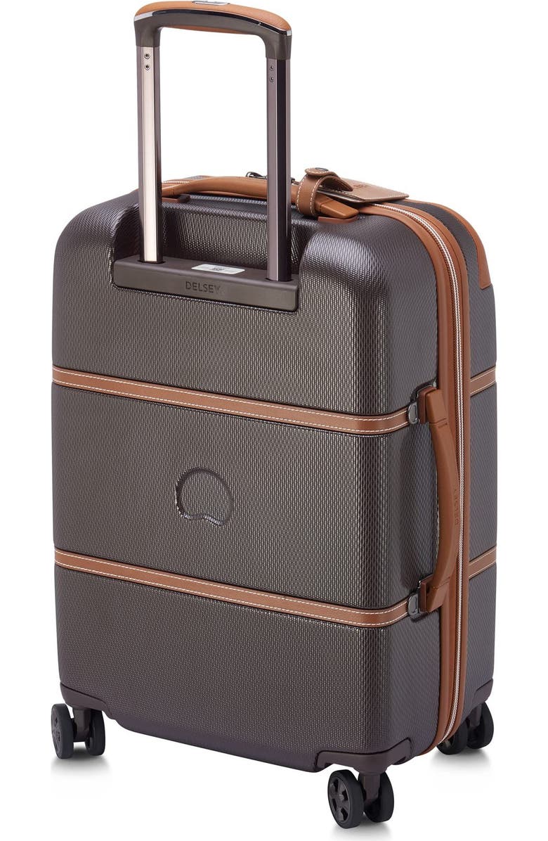 Delsey Paris Chatelet Air 2.0 Carry on 21 Inch Hardside Luggage with Spinner Wheels, Alternate, color, Chocolate Brown
