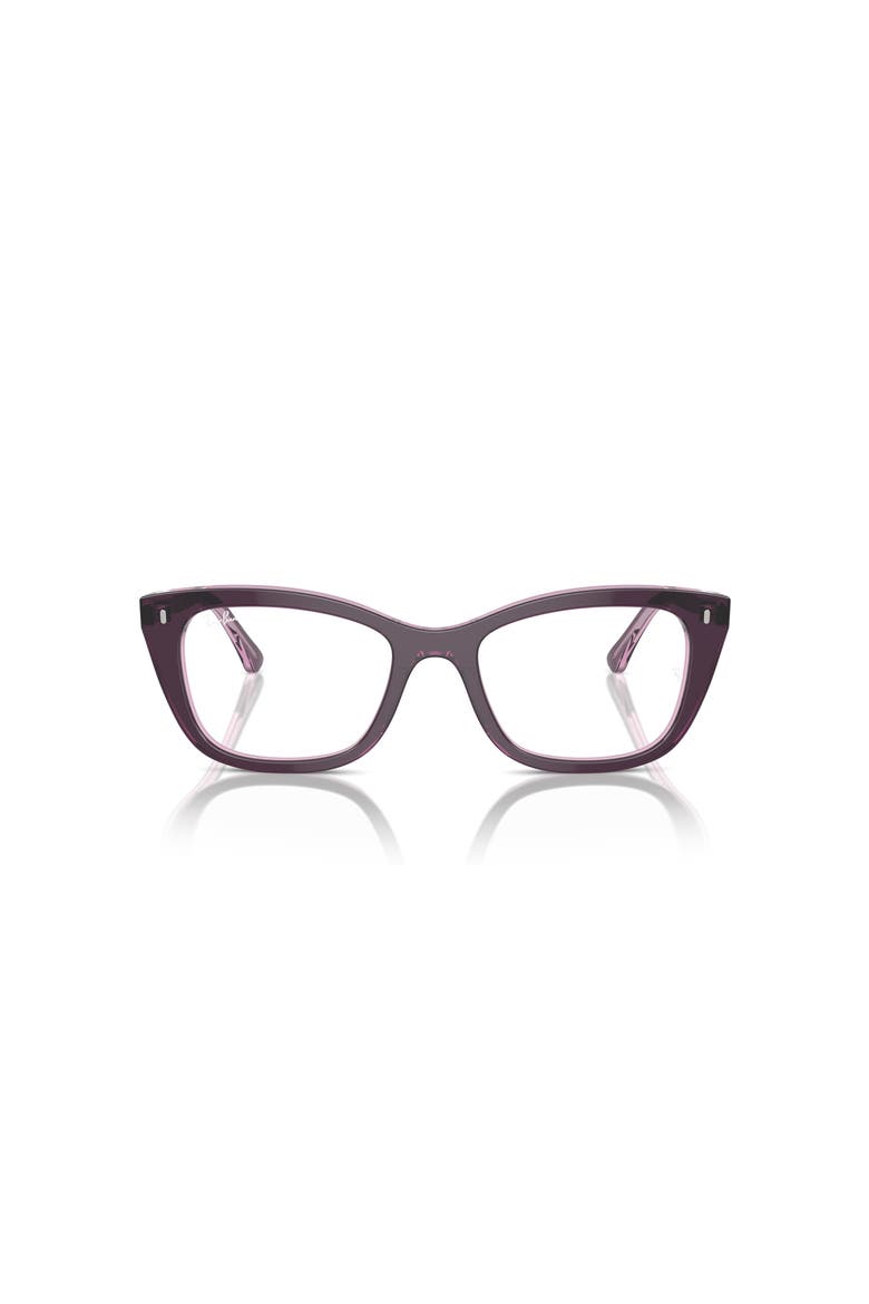50mm Rectangle optical glasses, Alternate, color, Violet