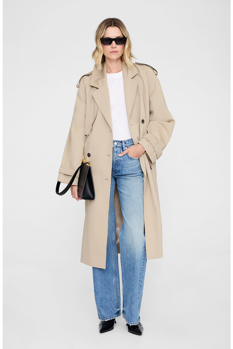 Rickie Maxi Trench, Alternate, color, Beige