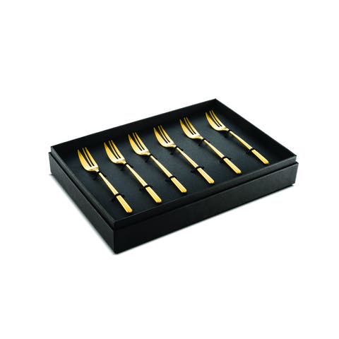 Linea Cake Forks Gift Box Set - 6 Pieces