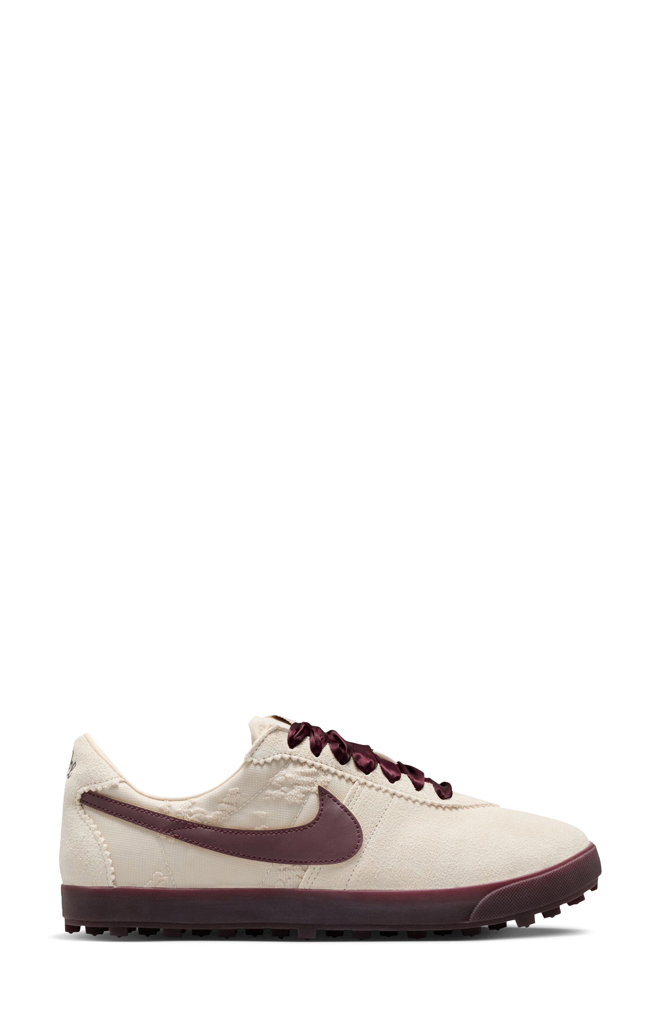 Nike Astrograbber Football Sneaker, Alternate, color, Light Cream/ Burgundy/ Orange