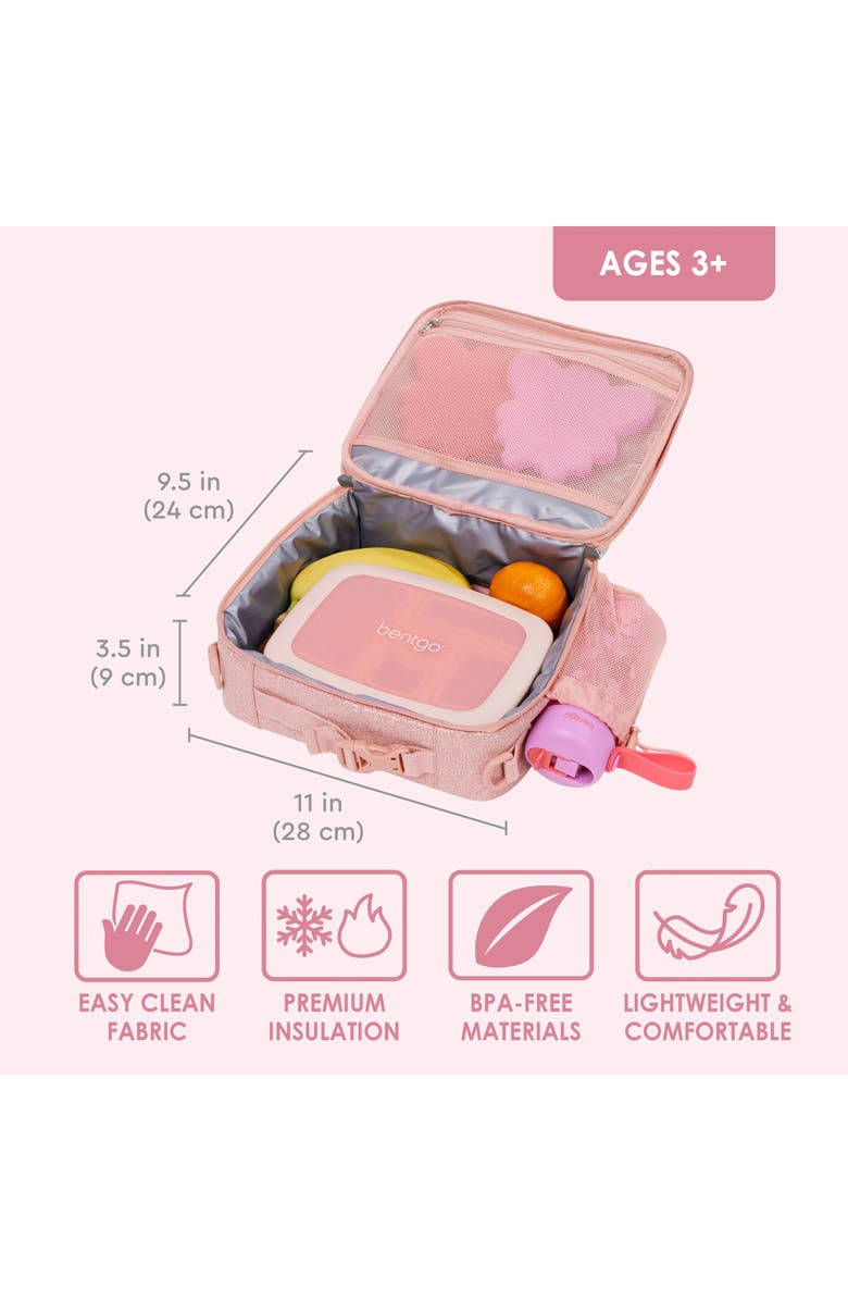 BENTGO Kids' Insulated Lunch Bag, Alternate, color, Pink