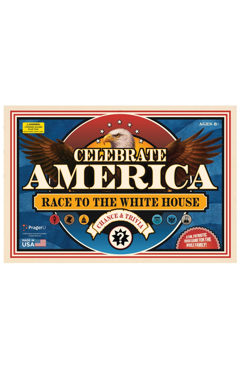 PragerU Celebrate America Race to the White House Board Game, Main, color, Multicolored