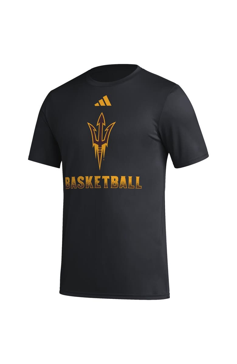 adidas Men's adidas  Black Arizona State Sun Devils Fadeaway Basketball Pregame AEROREADY T-Shirt, Alternate, color, 
