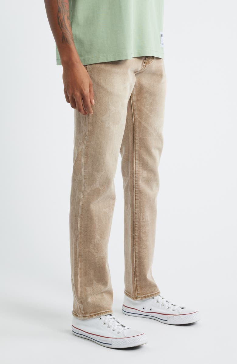 MEMORY LANE Guns & Roses Straight Leg Jeans, Alternate, color, Khaki Rinse