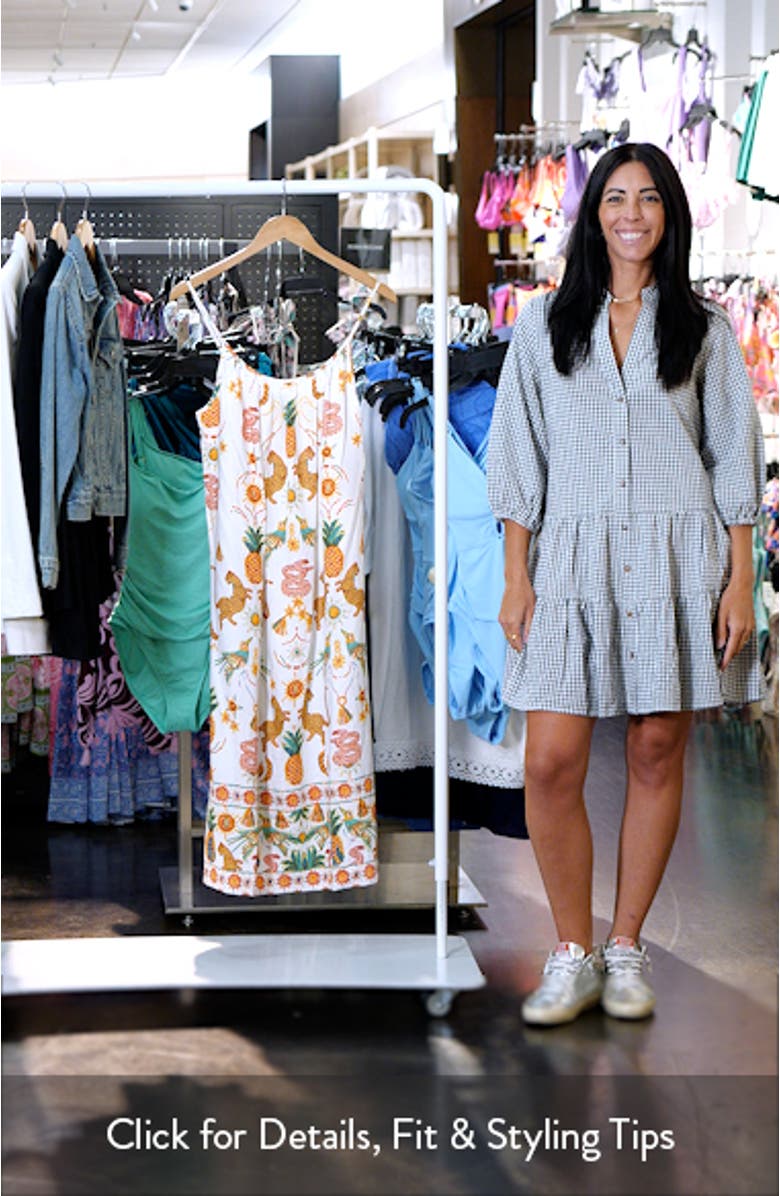 Mixed Print Sleeveless Maxi Dress, sales video thumbnail