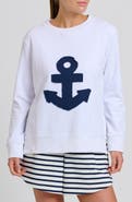 SHIRTY Zipside Nautical Anchor Sweatshirt