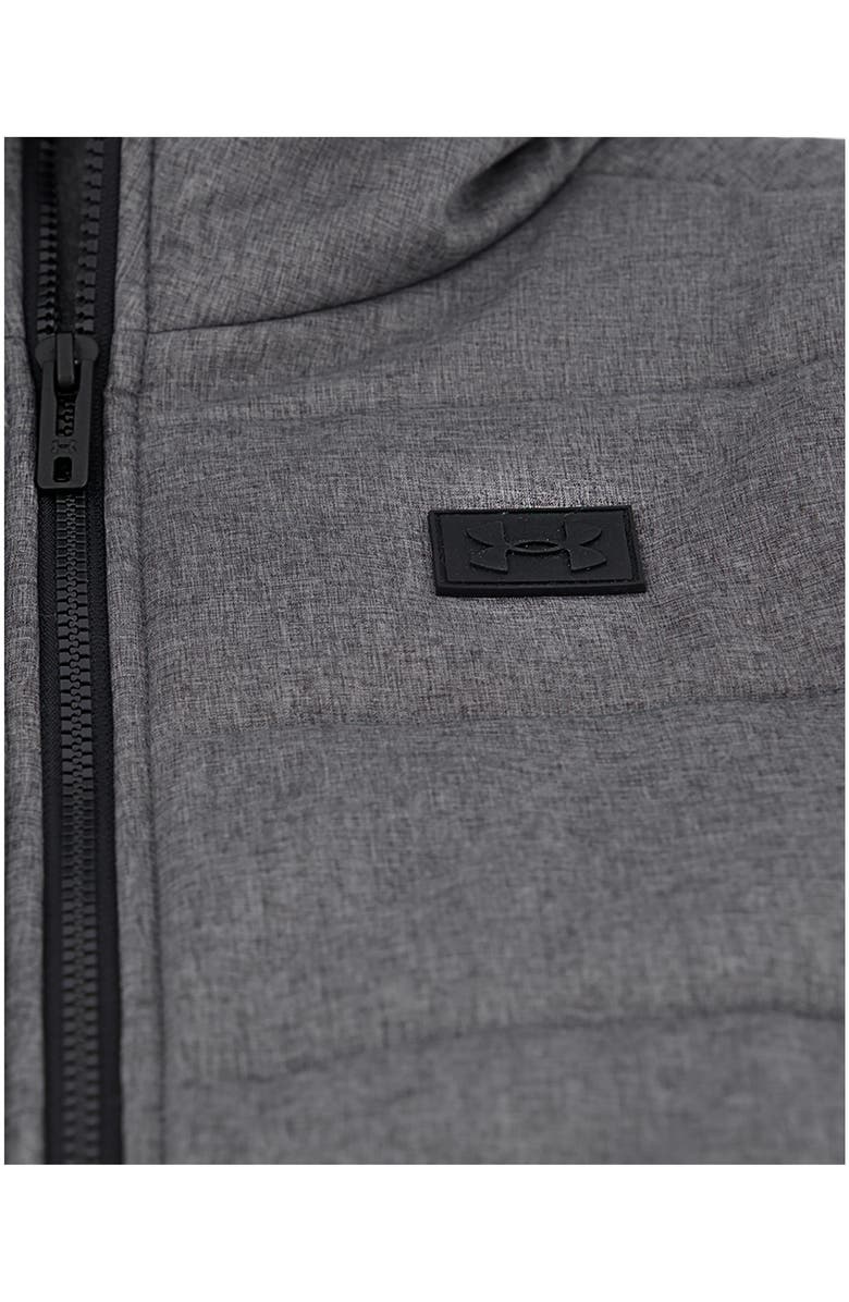 Under Armour Kids' 2Fer Water Resistant Hoodie Vest, Alternate, color, Pitch Gray Heather