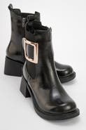 Prologue Shoes Moriah Buckle Block Heel Boot