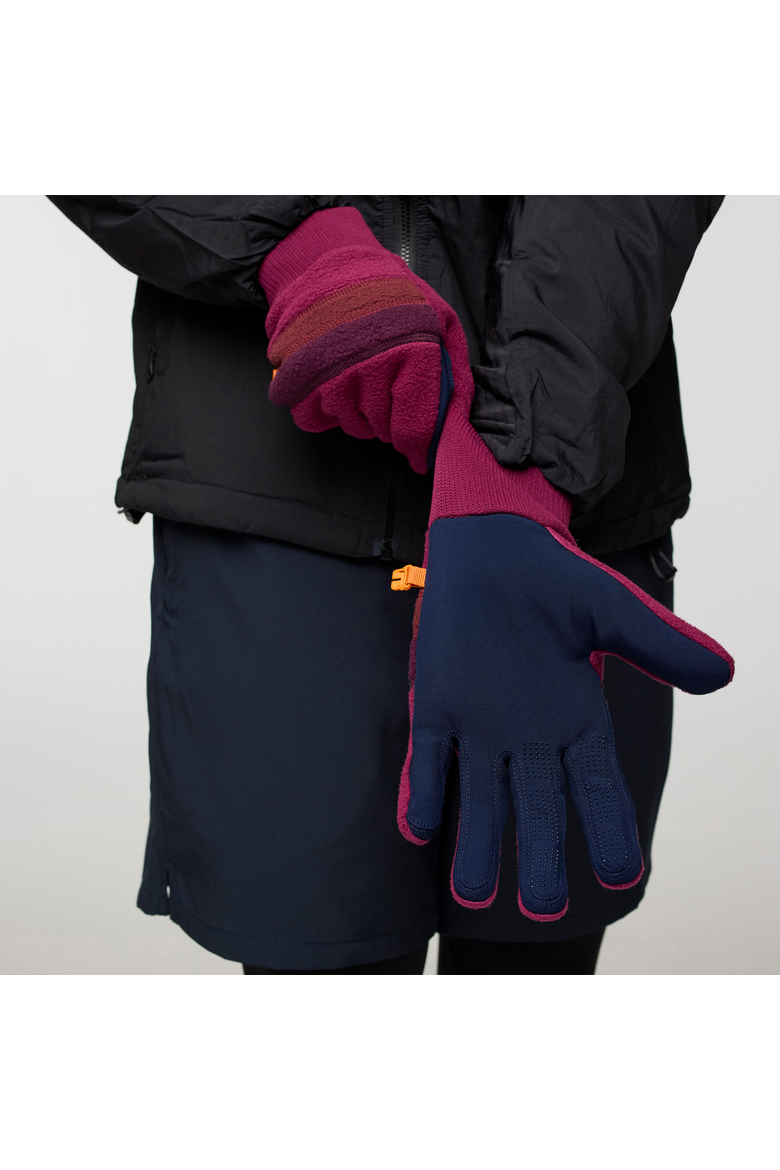 Teca Fleece Gloves, Alternate, color, Abyss