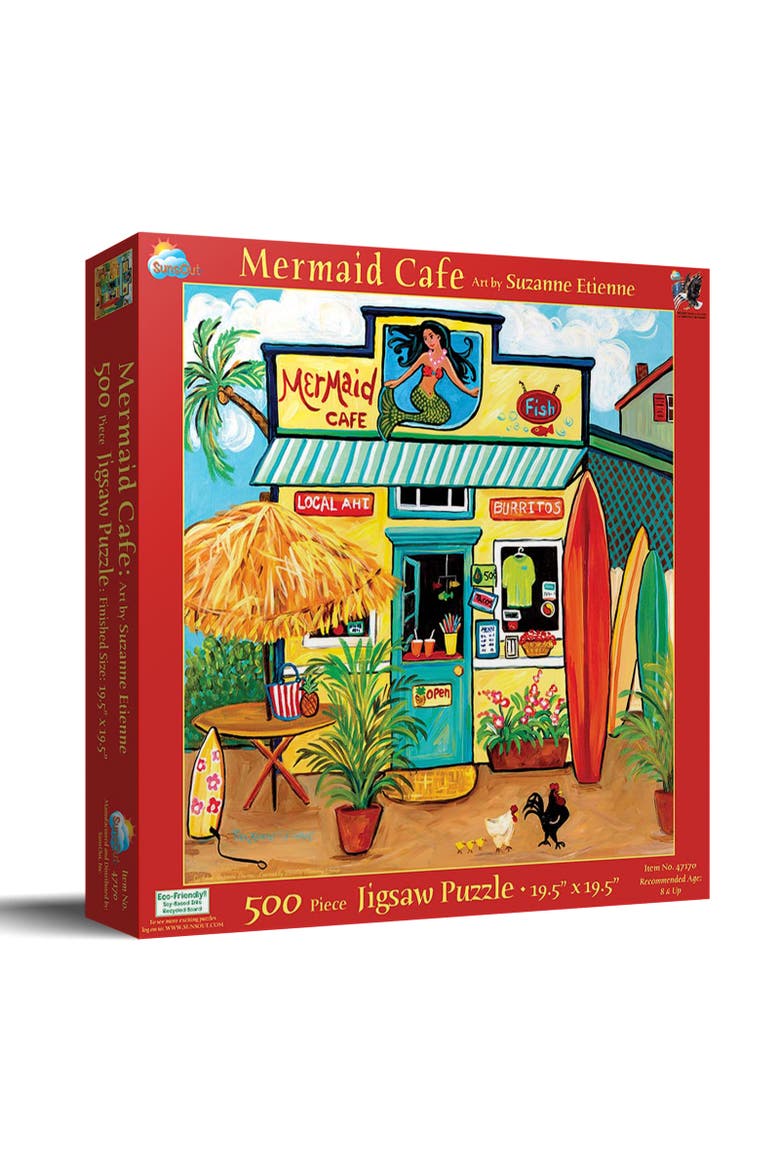Mermaid Cafe 500 piece Jigsaw Puzzle for Adults, Main, color, Multicolor