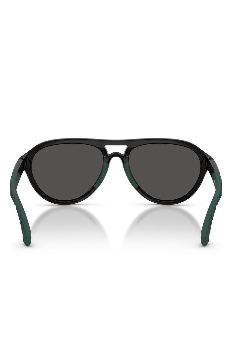 Burberry Kids' 51mm Pilot Sunglasses, Alternate, color, Black / Dark Grey