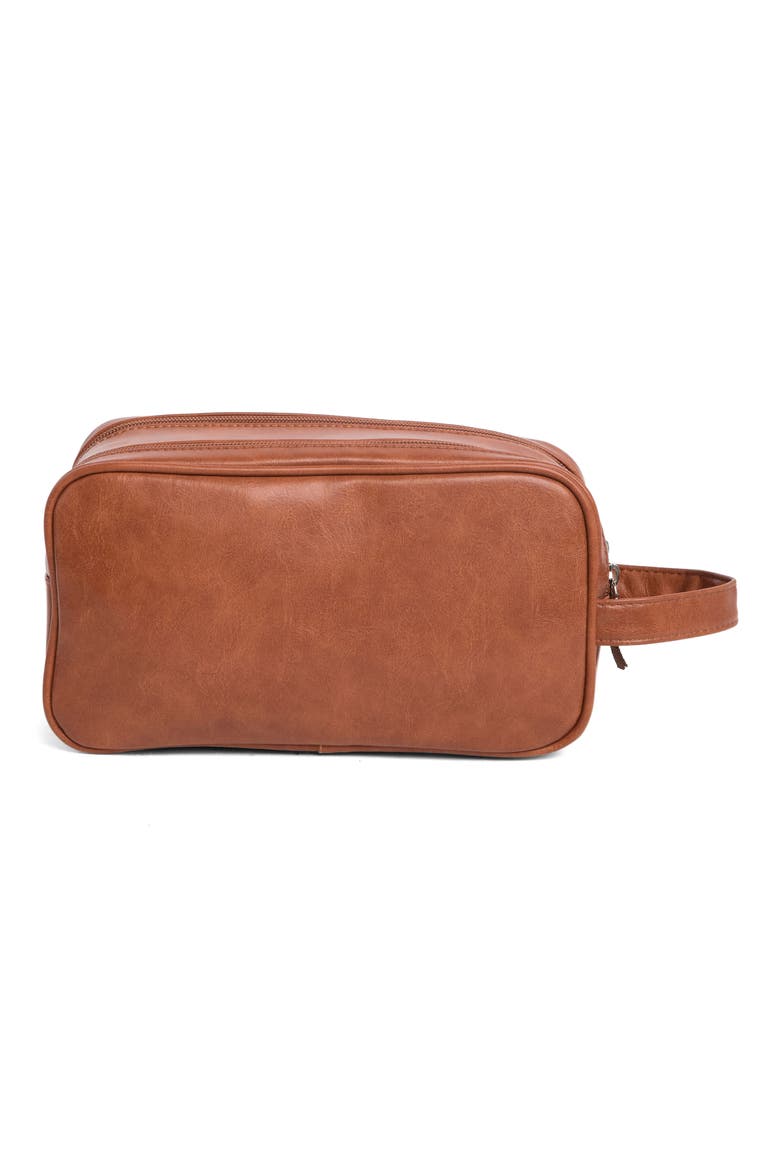 Double Zip Travel Dopp Kit, Alternate, color, TAN