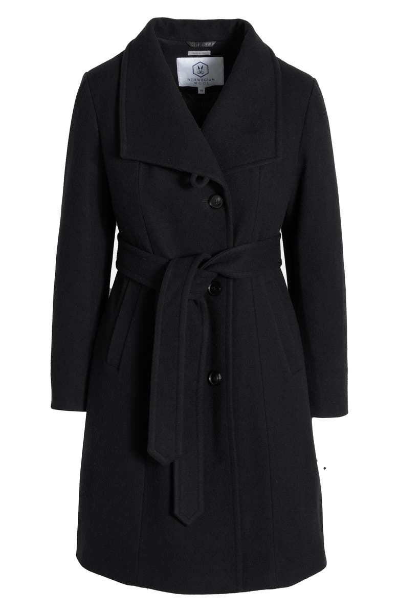 Norwegian Wool Waterproof Wool Blend Coat with 750 Fill Power Quilted Down Lining, Alternate, color, 