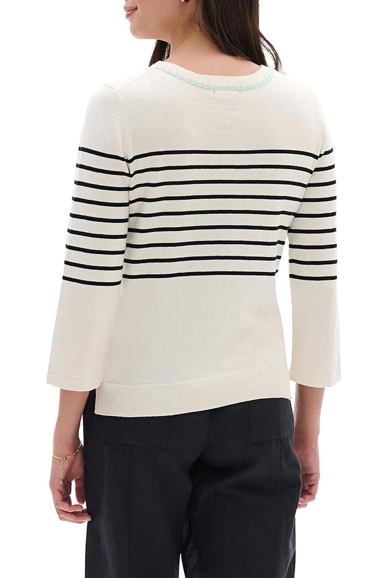 Black Stripes Sweater, Alternate, color, WHISPER WHITE