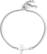 Mint & Lily Sideways Cross Slider Bracelet