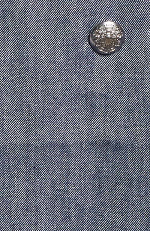 Veronica Beard Dale Linen Blend Dickey Jacket In Blue Melange