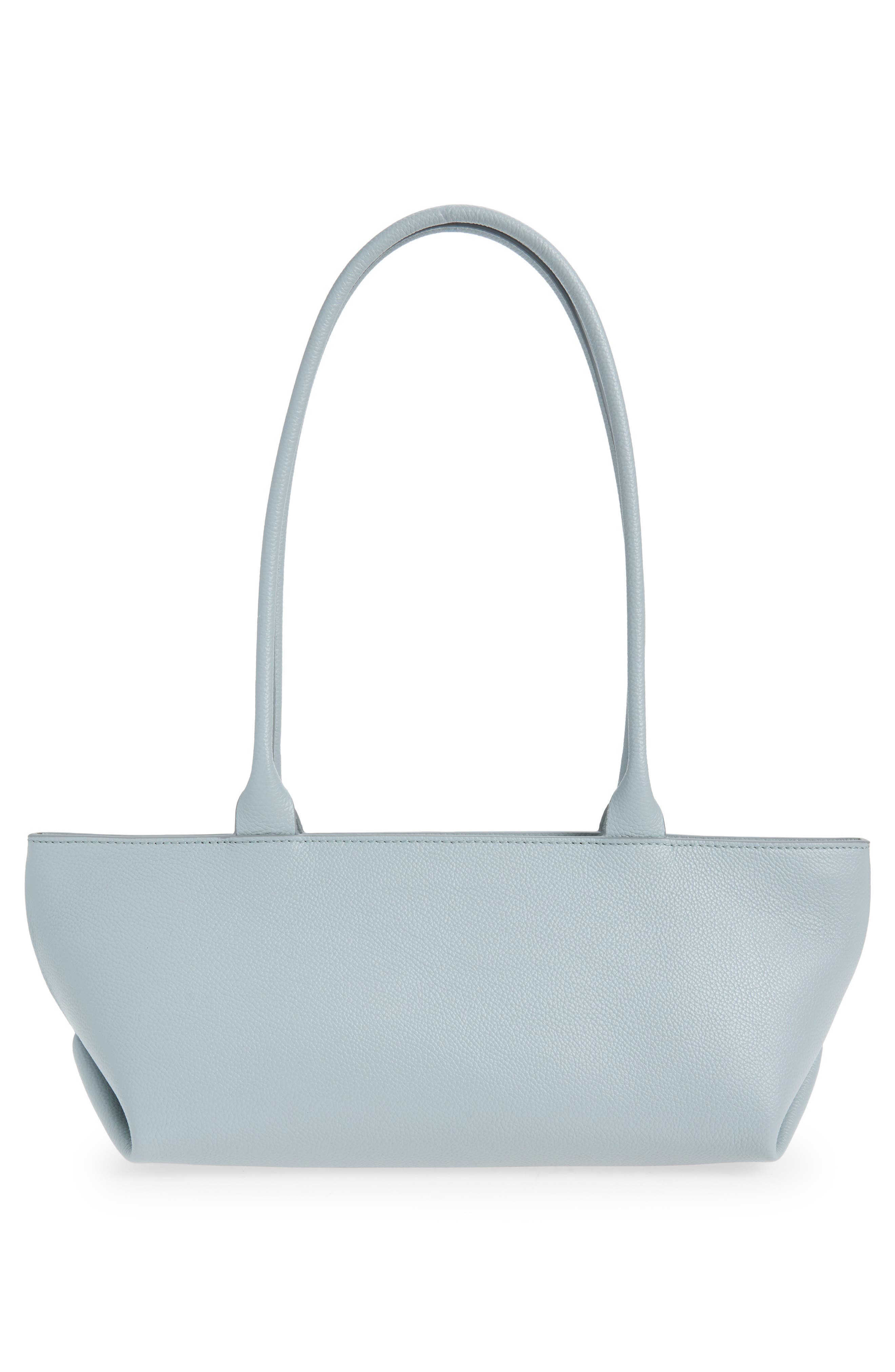 The New York Leather Shoulder Bag, Alternate, color, PACIFIC