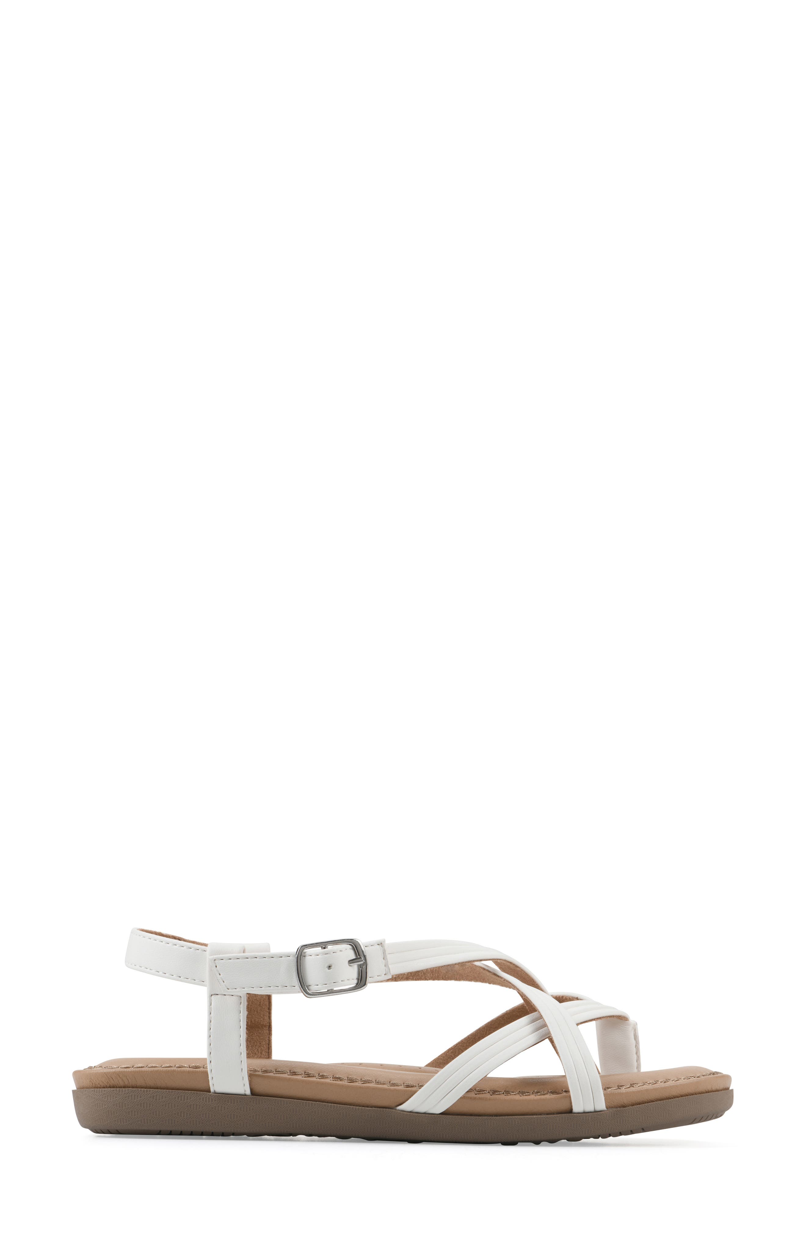 Frania Strappy Sandal, Alternate, color, WHITE/ SMOOTH