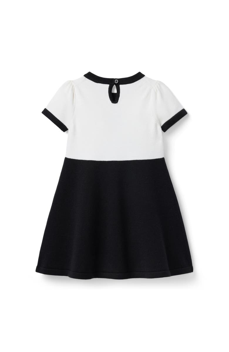 Janie and Jack The Bow Sweater Dress, Alternate, color, Black