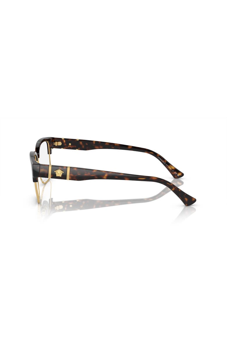 Versace 55mm Square optical glasses, Alternate, color, Tortoise