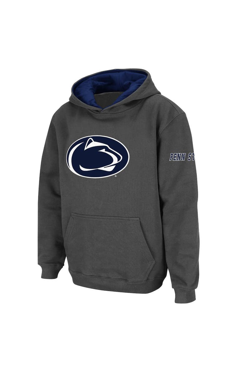 STADIUM ATHLETIC Youth Stadium Athletic Charcoal Penn State Nittany Lions Big Logo Pullover Hoodie, Main, color, Charcoal