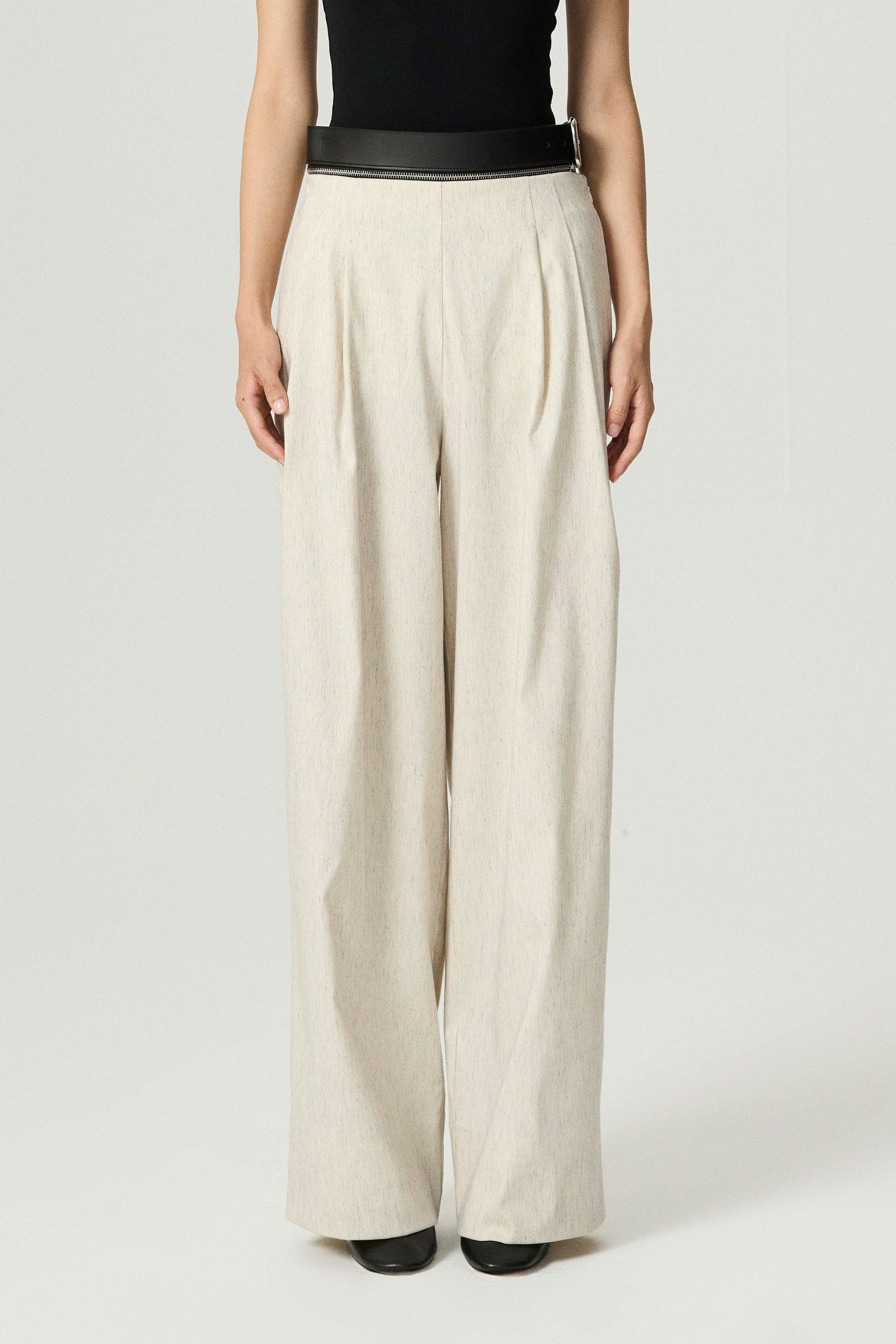 Pleated Wide-Leg Pants - image 2