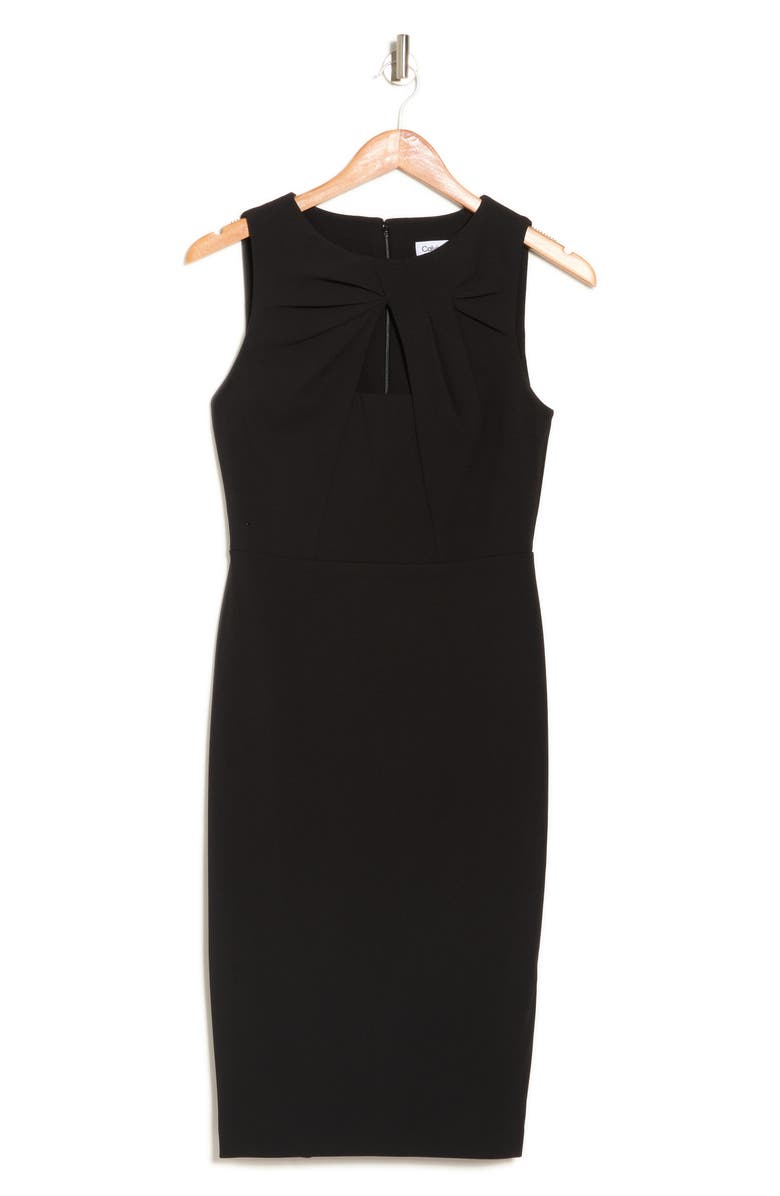 Calvin Klein Knot Cutout Sheath Dress, Alternate, color,
