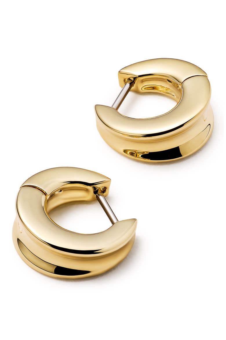 Wade Mini Hoop Earrings, Alternate, color, GOLD