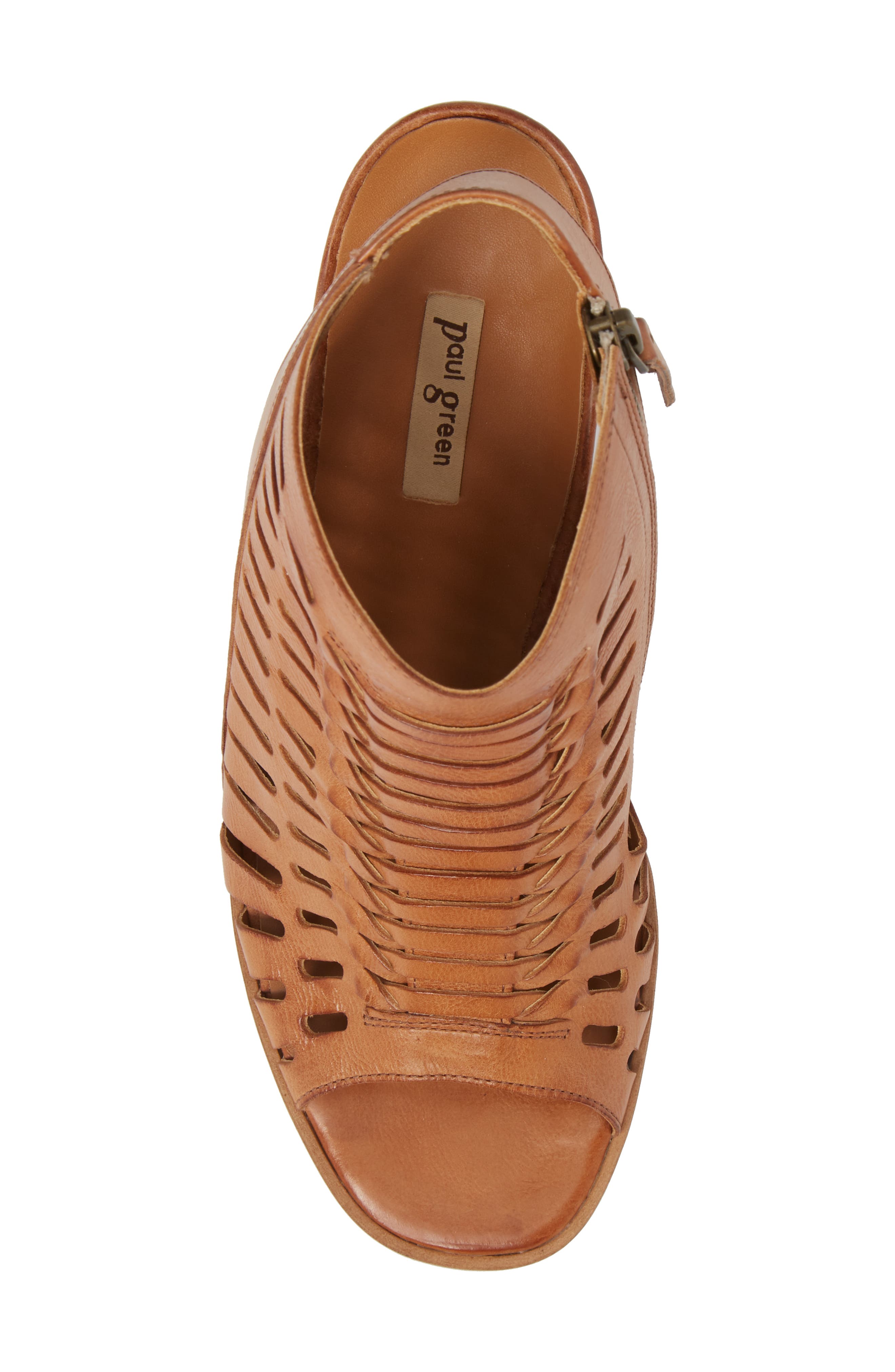 Rosa Woven Peep Toe Sandal, Alternate, color, CUOIO LEATHER