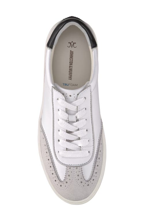 Johnston & Murphy Collection Cammie Low Top Sneaker In White
